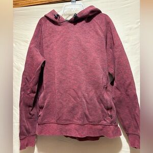 American Eagle Outfitters Marled Burgundy Pullover Hoodie M Actively Flex